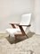 Italian Lounge Chair in Teak and Vinyl, 1950s, Image 1