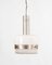 Italian Pendant Lamp in Opaline Glass and Steel by Sergio Mazza, 1950 1