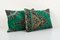 Green Velvet Cushion Cases, Set of 2, Image 3