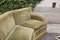 Curved 3-Seater Sofas in Green Velvet, 1950s, Set of 2, Image 18