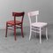 Painted Wooden Chairs, 1950s, Set of 2 1