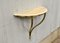 Italian Console Table in Marble and Brass, 1950 5
