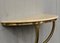 Italian Console Table in Marble and Brass, 1950, Image 10