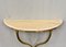 Italian Console Table in Marble and Brass, 1950, Image 8