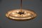 Funktionalistische UFO Deckenlampe aus Kupfer, 1930er 3
