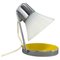 Small Adjustable Milk Glass and Chrome Table Lamp, 1960s, Image 1