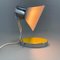 Petite Lampe de Bureau Ajustable en Verre Laiteux et Chrome, 1960s 3