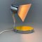 Small Adjustable Milk Glass and Chrome Table Lamp, 1960s 3
