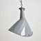 Industrial Elliptical Pendant Light by by Benjamin Crysteel, 1950s 1