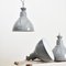 16″ Grey Dome Benjamin Industrial Pendant Light, 1950s 2