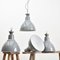 16″ Grey Dome Benjamin Industrial Pendant Light, 1950s 7