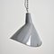 Industrial Grey Elliptical Pendant Light from Benjamin Crysteel, 1950s 1