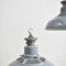 Industrial Grey Vented Pendant Light by by Benjamin Crysteel, 1950s 6