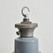 Industrial Grey Vented Pendant Light by by Benjamin Crysteel, 1950s, Image 3