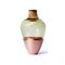 Olive Sculpted Vase in Blown Glass and Copper by Pia Wüstenberg 2