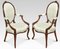 Hepplewhite Mahogany Framed Armchairs, 1890s, Set of 2 1