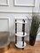 Small Italian 3-Tier Etagere Side Table in Carrara Marble and Wood, 1960s 8