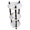 Small Italian 3-Tier Etagere Side Table in Carrara Marble and Wood, 1960s, Image 1