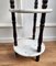 Small Italian 3-Tier Etagere Side Table in Carrara Marble and Wood, 1960s 7