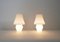 Italienische Weiße Tischlampen aus Murano Glas von Venini, 1960er, 2er Set 8
