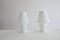 Italienische Weiße Tischlampen aus Murano Glas von Venini, 1960er, 2er Set 7