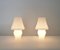 Italian White Table Lamps in Murano Glass from Venini, 1960s, Set of 2 2