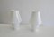 Italienische Weiße Tischlampen aus Murano Glas von Venini, 1960er, 2er Set 5