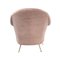 Poltrone Mid-Century moderne in pelliccia sintetica rosa, anni '50, set di 2, Immagine 5