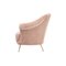 Mid-Century Modern Armchairs in Pink Trimed Faux Fur, Italy, 1950s, Set of 2 4