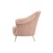 Mid-Century Modern Armchairs in Pink Trimed Faux Fur, Italy, 1950s, Set of 2, Image 4