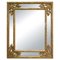 Regency Rectangular Handcrafted Gold Foil Wooden Mirror, Spain, 1970s 1