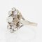 French White Sapphire 18 Karat White Gold Marquise Ring, 1970s, Image 3