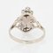 French White Sapphire 18 Karat White Gold Marquise Ring, 1970s, Image 5