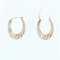 French Modern 18 Karat Yellow Gold Hoop Earrings, Set of 2 3
