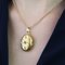 20th Century French Ruby Pearl 18 Karat Yellow Gold Medallion, Image 7