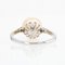 French Cultured Pearl 18 Karat White Gold Solitaire Ring, 1930s 12