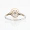 French Cultured Pearl 18 Karat White Gold Solitaire Ring, 1930s, Image 12