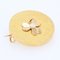 French Cultured Pearl 18 Karat Yellow Gold Clover Brooch, 1960s, Image 8