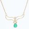 Modern Emerald 18 Karat Rose Gold Necklace 6
