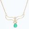 Modern Emerald 18 Karat Rose Gold Necklace, Image 6