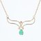 Modern Emerald 18 Karat Rose Gold Necklace 9