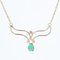 Modern Emerald 18 Karat Rose Gold Necklace, Image 9