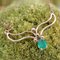 Modern Emerald 18 Karat Rose Gold Necklace 4