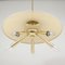 Brass Dome 5-Light Pendant, Italy, 1950s 6