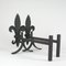 Art Deco Fleur de Lys Bronze Fireplace Andirons, France, 1920s, Set of 2, Image 6