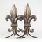 Morillos franceses Art Déco para chimenea de bronce, años 20. Juego de 2, Imagen 7
