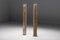 Partly Patinated Wooden Columns, 19th Century, Set of 2 2