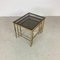 Vintage Brass & Glass Nesting Tables, Set of 3 1