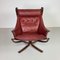 Vintage Leder Falcon Chair mit Hoher Rückenlehne von Sigurd Resell 4