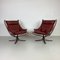 Vintage Leather Winged High Backed Falcon Chair by Sigurd Resell 5
